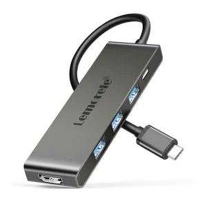 Lemorele (TC22L) 5 in 1 Type-C TO {USB+HDMI} Multiport HUB Metal