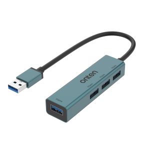 ONTEN (OTN-5222) 4-Port USB 3.0 Hub – 5Gbps High-Speed Multiport USB Splitter