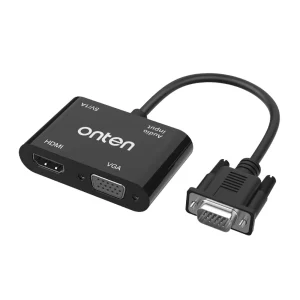ONTEN (OTN-5138HV) VGA TO HDMI + VGA WITH AUDIO CONVERTER