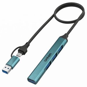 ONTEN (OTN-UCA9701) USB+ Type-C To 4 Port USB 3.0 Hub