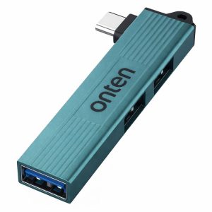 ONTEN (OTN-UC51) Type-C To 3-Port HUB METAL -{L Shape}