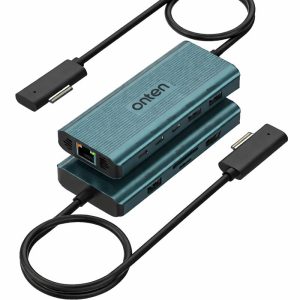 ONTEN (OTN-SD962) 10-in-1 Surface Docking Station with 4K HDMI, Gigabit LAN & 45W PD Charging