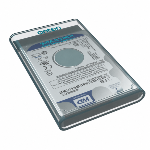 ONTEN (OTN-UHD2) 2.5 Inch SATA HDD/SSD External Case – USB 3.0 5Gbps Transparent Hard Drive Enclosure