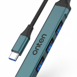 ONTEN (OTN-9701D) Type-C To USB HUB Converter 4 Ports METAL