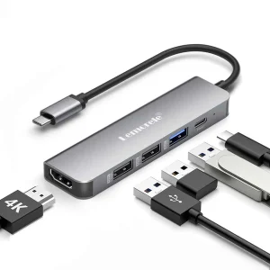 Lemorele (TC101) 5 in 1 Type-C To {USB+Type-C+HDMI} Multiport HUB