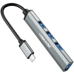 Lemorele (TC57) Type-C TO 4 in 1 USB 3.0 HUB Metal