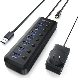 Lemorele (TC119) 10 in 1 USB 3.0 Switch HUB Withe Adapter- 2.5 Meter