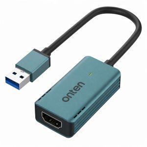 ONTEN (OTN-US331) USB 3.0 Video Capture Card 1080P HDMI to USB Converter for Streaming