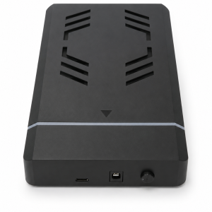 NEWMI 3.5 Inch SATA HDD Enclosure Case – USB 3.0/3.1 Type-C External Hard Drive Case with RGB